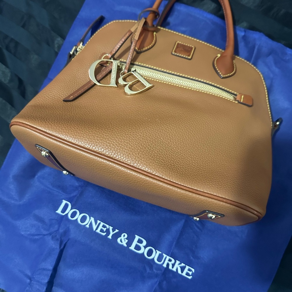 Dooney & Bourke Brown Leather Satchel